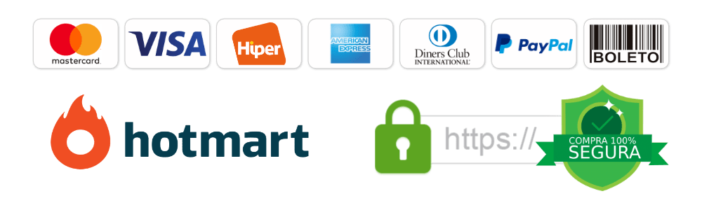Logos de pagamento seguro